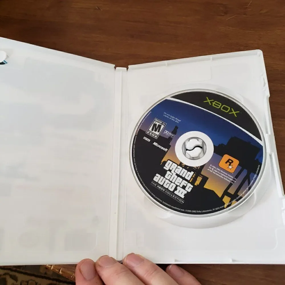 ORIGINAL XBOX Grand Theft Auto GTA 3 Disc Only Tested works video game